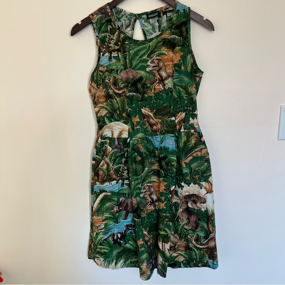 Retrolicious Large Dinosaur Print Dress